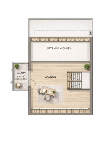 Dachgeschoss mit Galerie