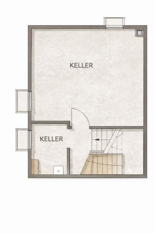 Kellergeschoss mit Abstellräumen