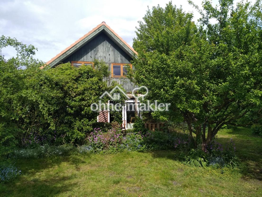 Südseite des Hauses mit Garten