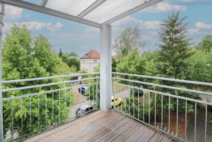 Balkon mit Blick ins Grüne
