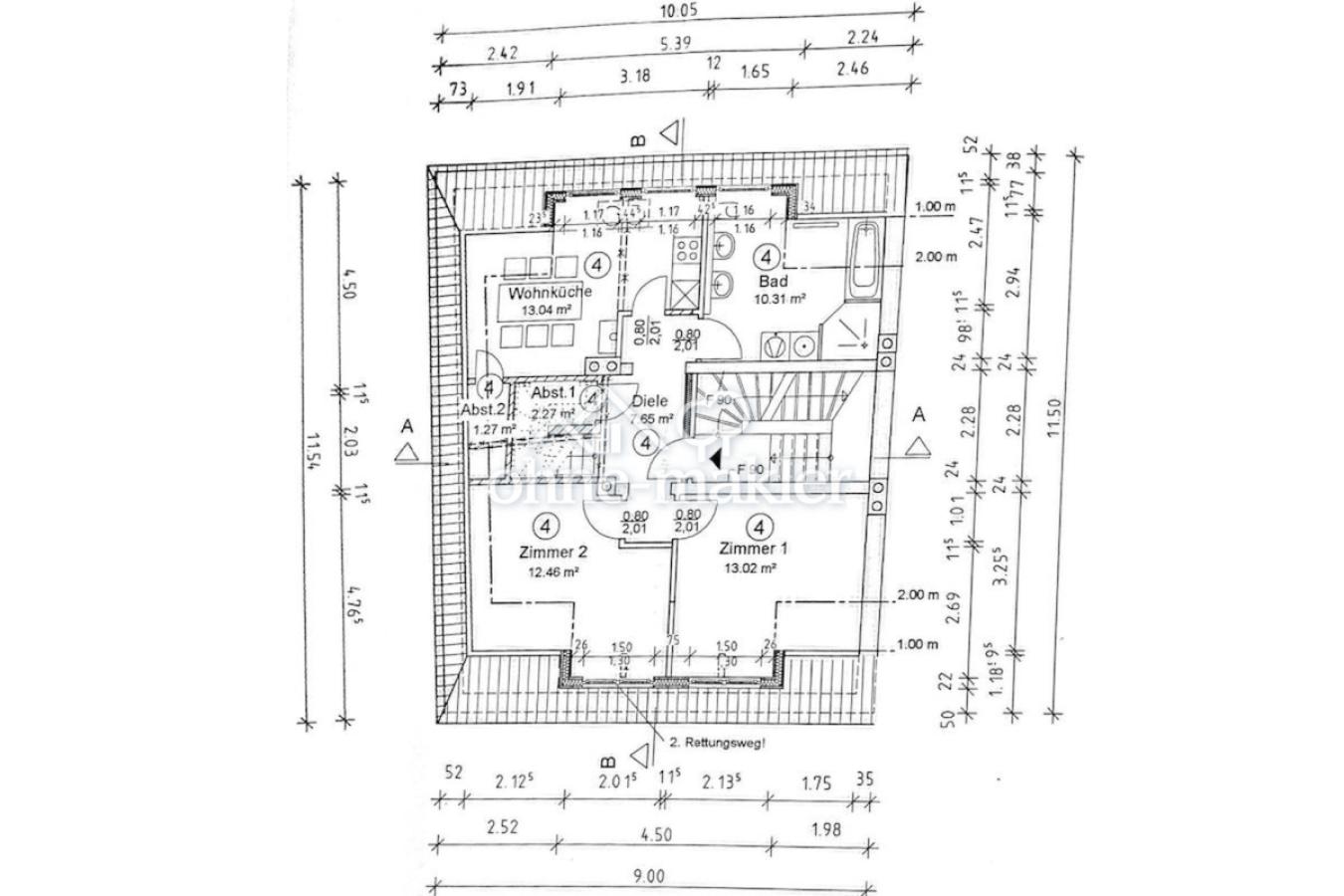 Grundriss 1. DG