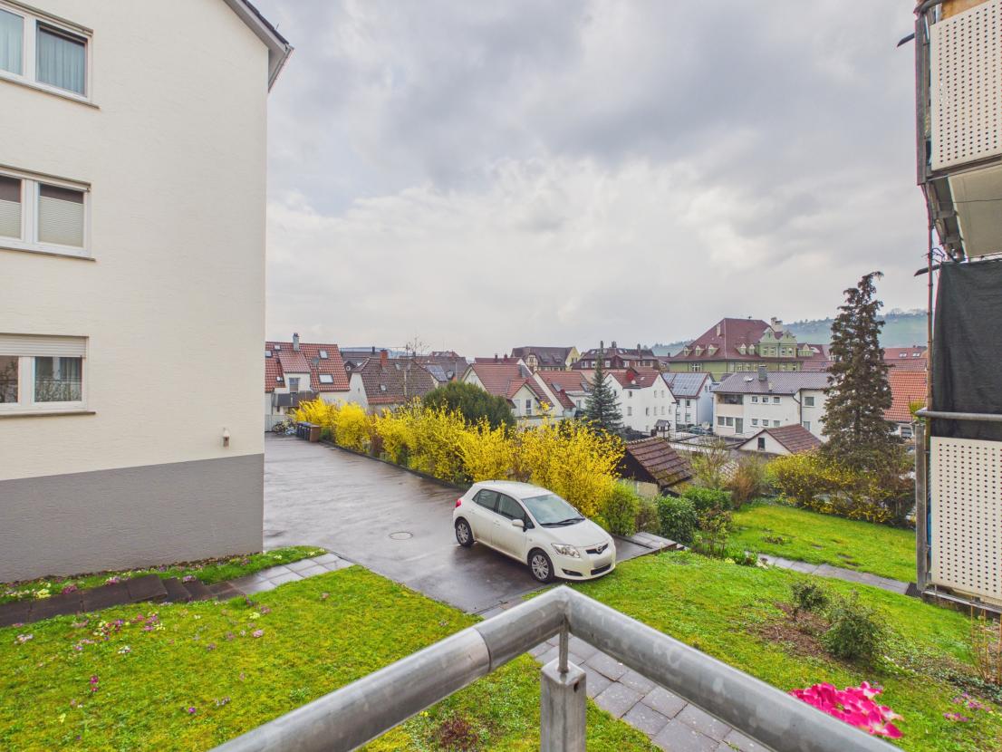 Ausblick Balkon