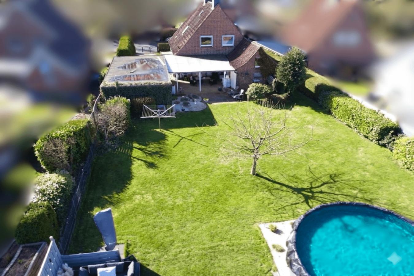 Luftaufnahme Garten