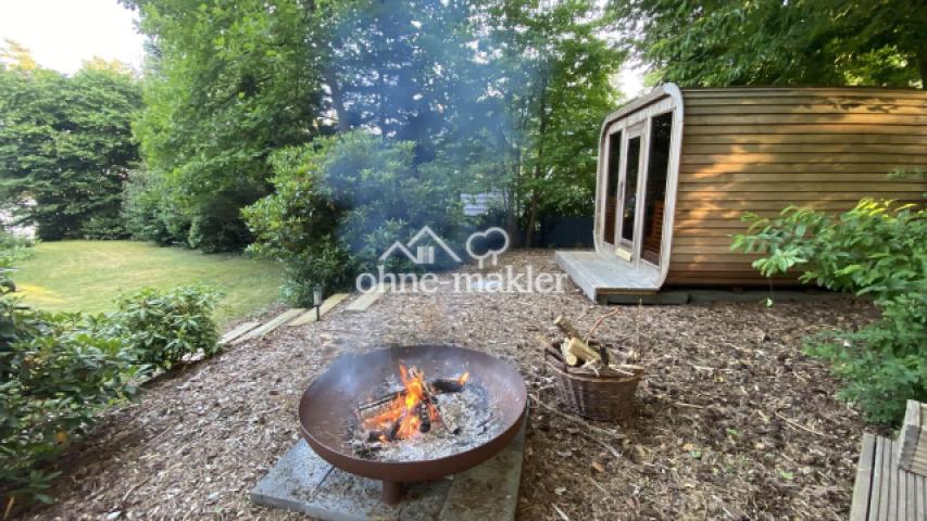 Gartensauna mit Lounge