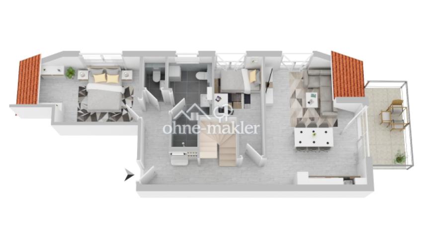3D-Grundriss 1. DG