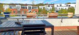 Dachterrasse mit Blick i. Grün