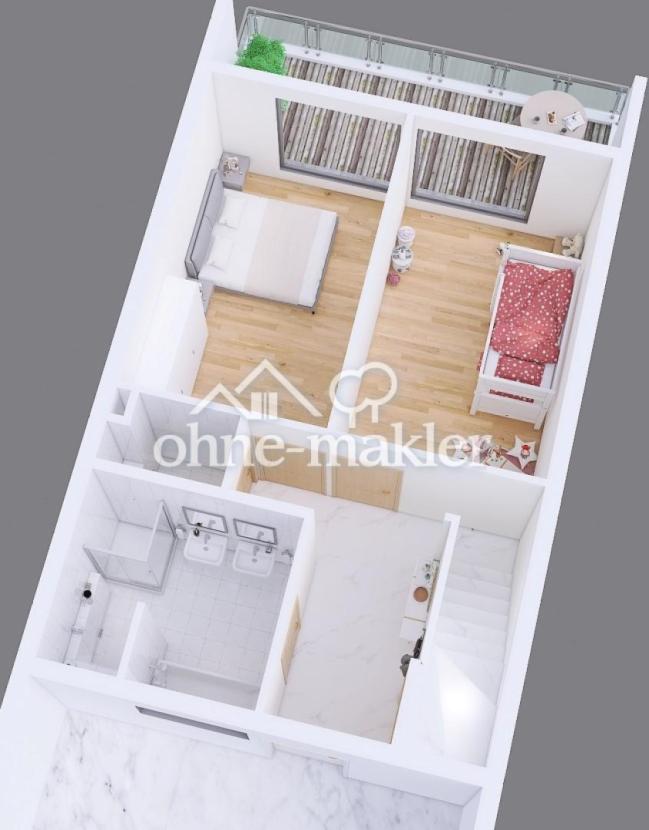 Grundriss 1. OG - 3D Pläne