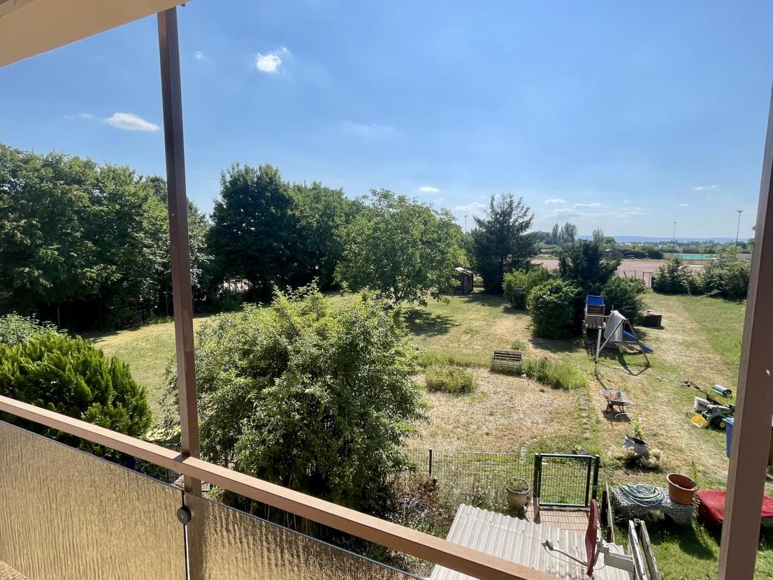 Blick vom Balkon