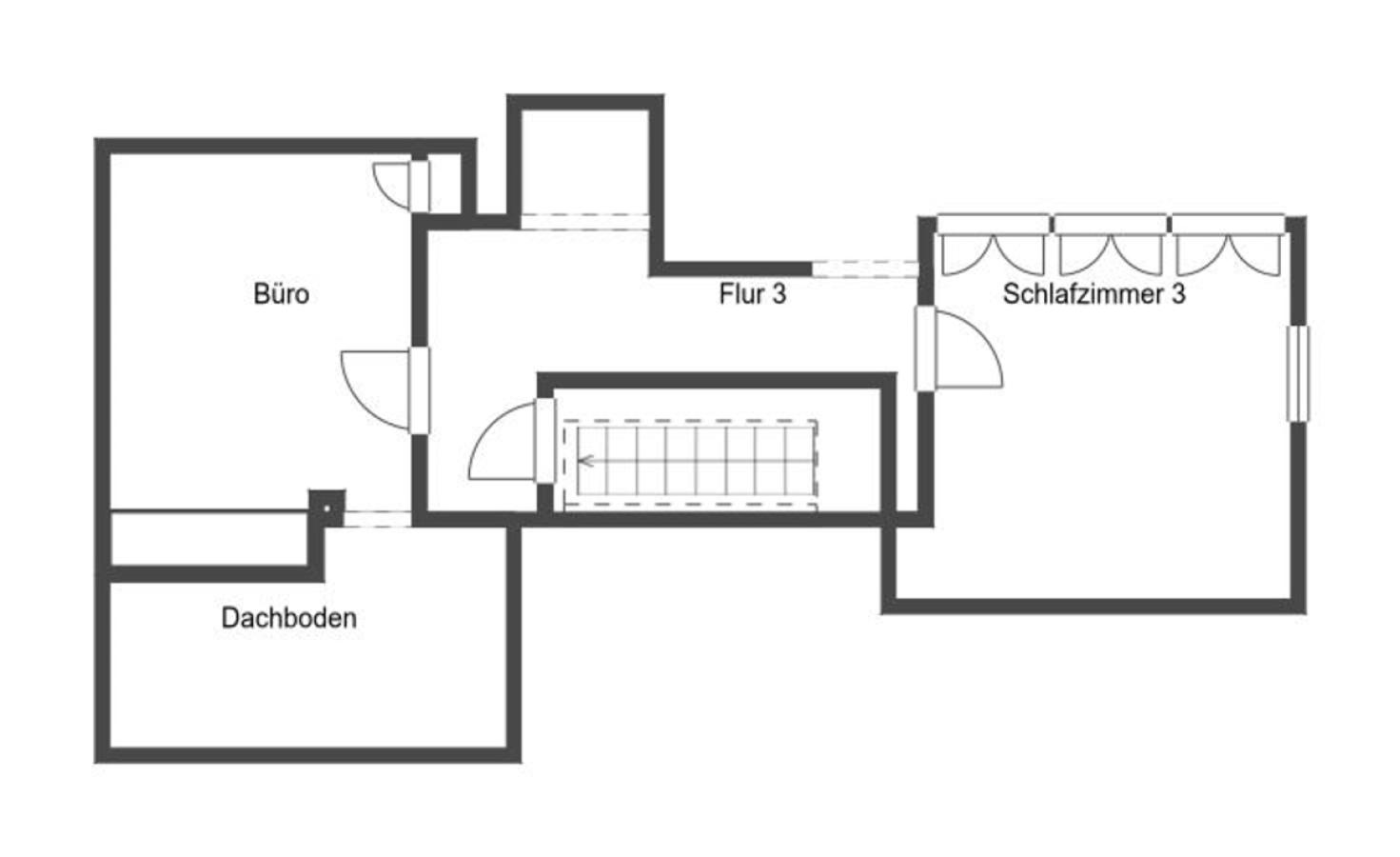 Grundriss Skizze 1.OG