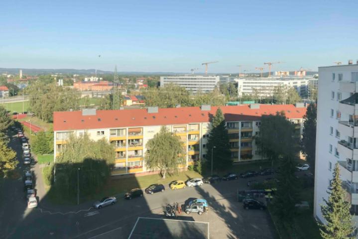 Blick vom Balkon