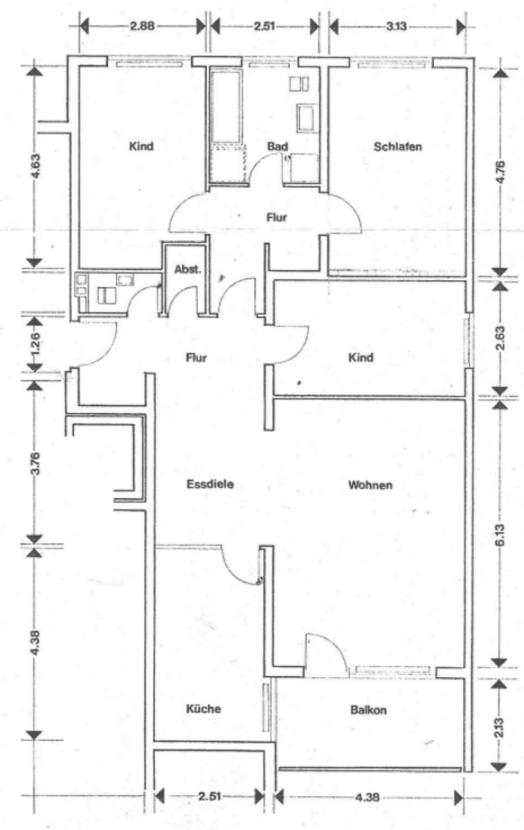 Grundriss Skizze