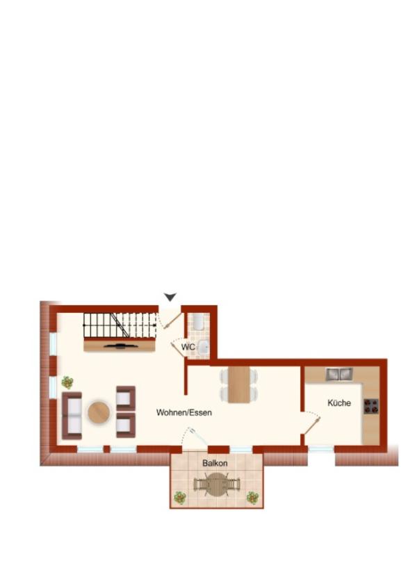 Grundriss Wohnen