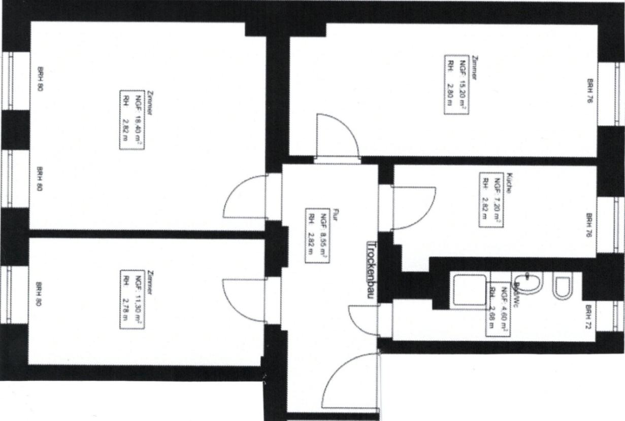 Grundriss Gerberstr, 2.OG
