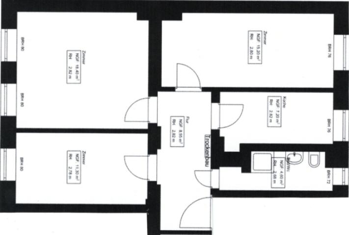 Grundriss Gerberstr, 2.OG