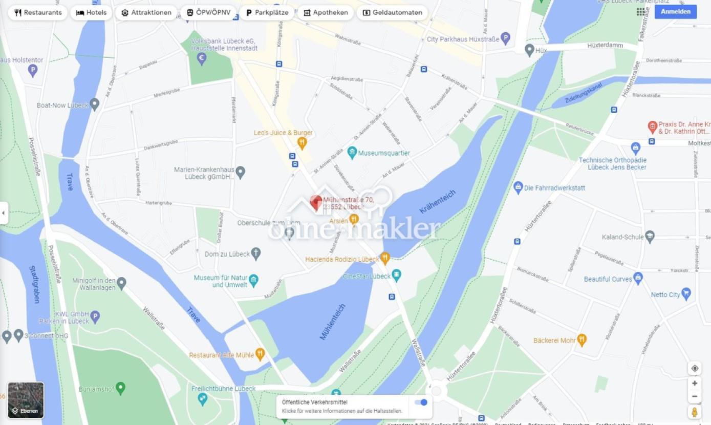 Lage auf der Altstadtinsel