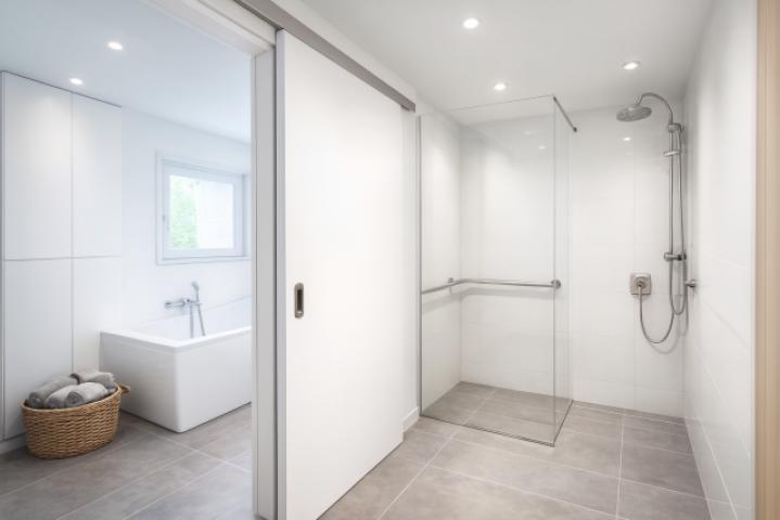 EG Duschbad und Wannenbad - Beispiel Foto fertig renoviert