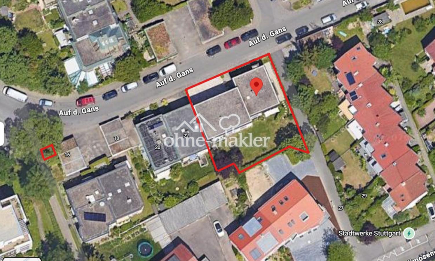 Lageplan Luftbild 672 qm