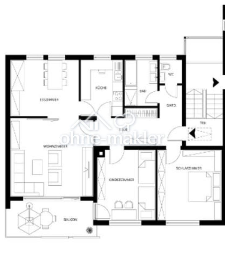 Wohnungsplan OG rechts