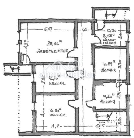 Grundriss Untergeschoß