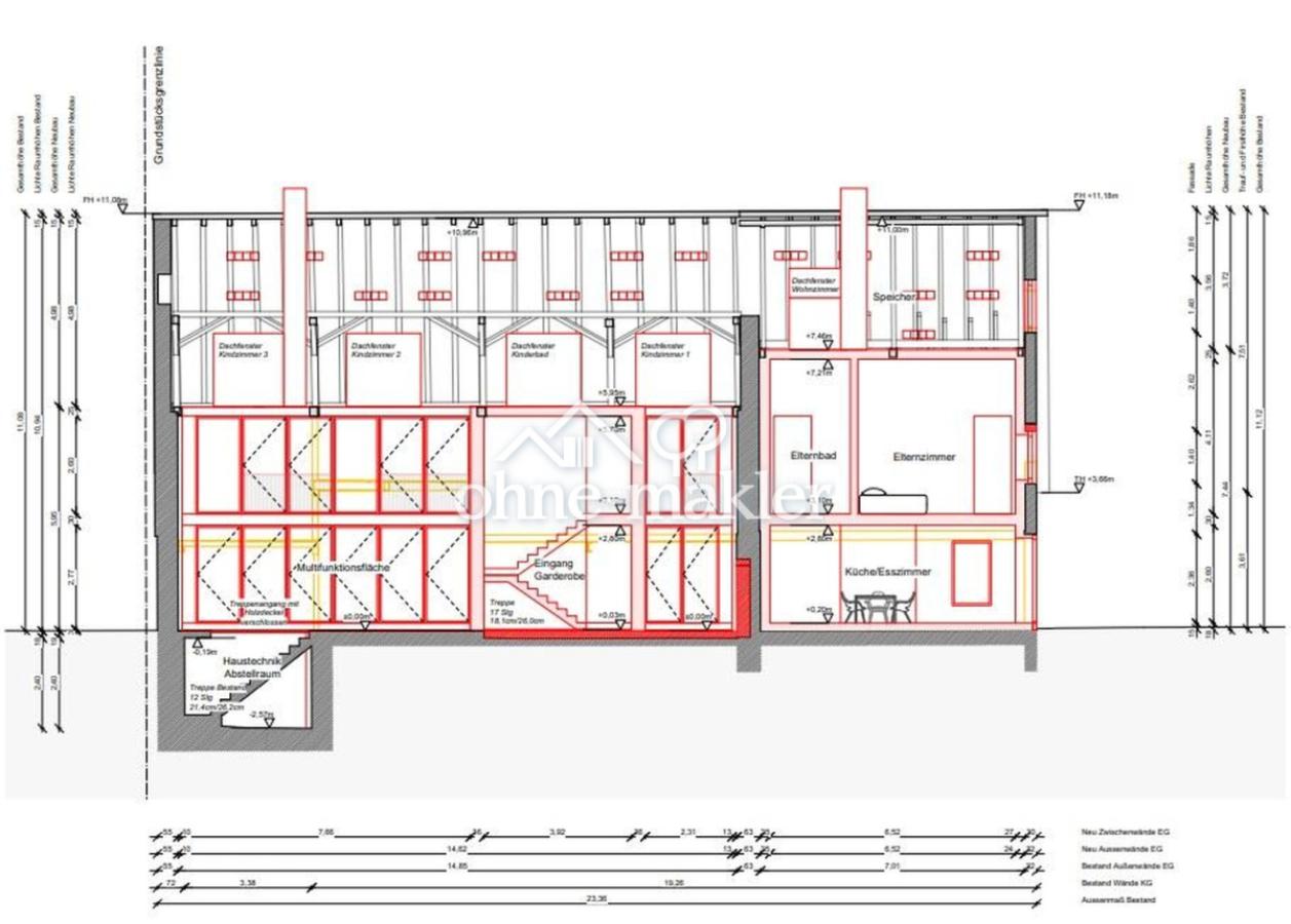 geplante Ansicht nach innen