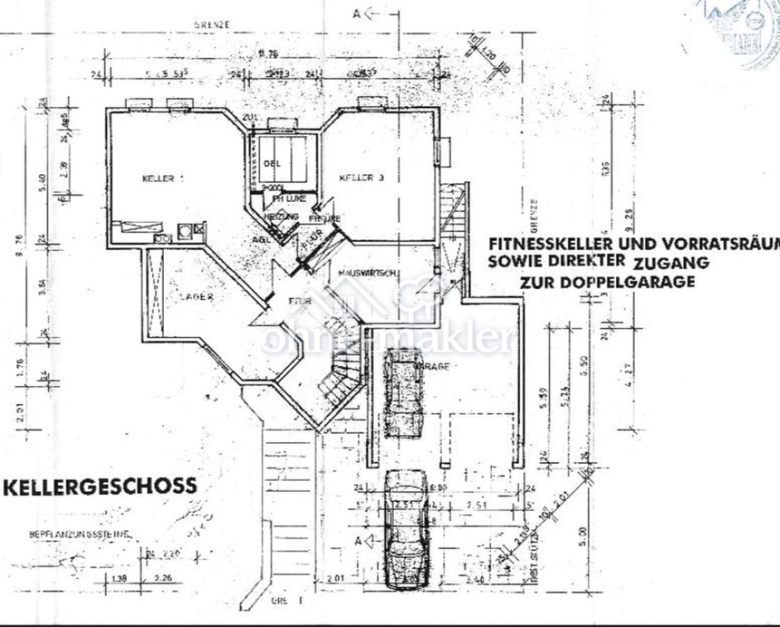 Grundriss Keller