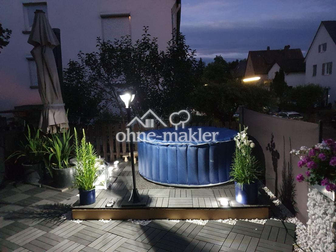 Terrasse bei Nacht