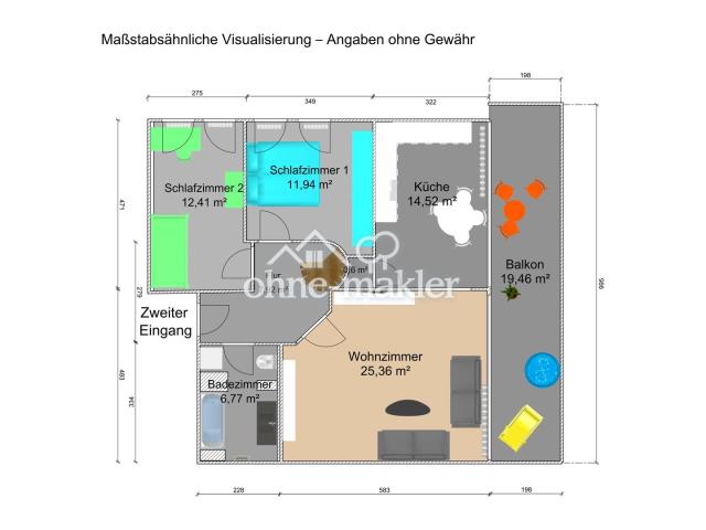 Plan 2D Obergeschoss