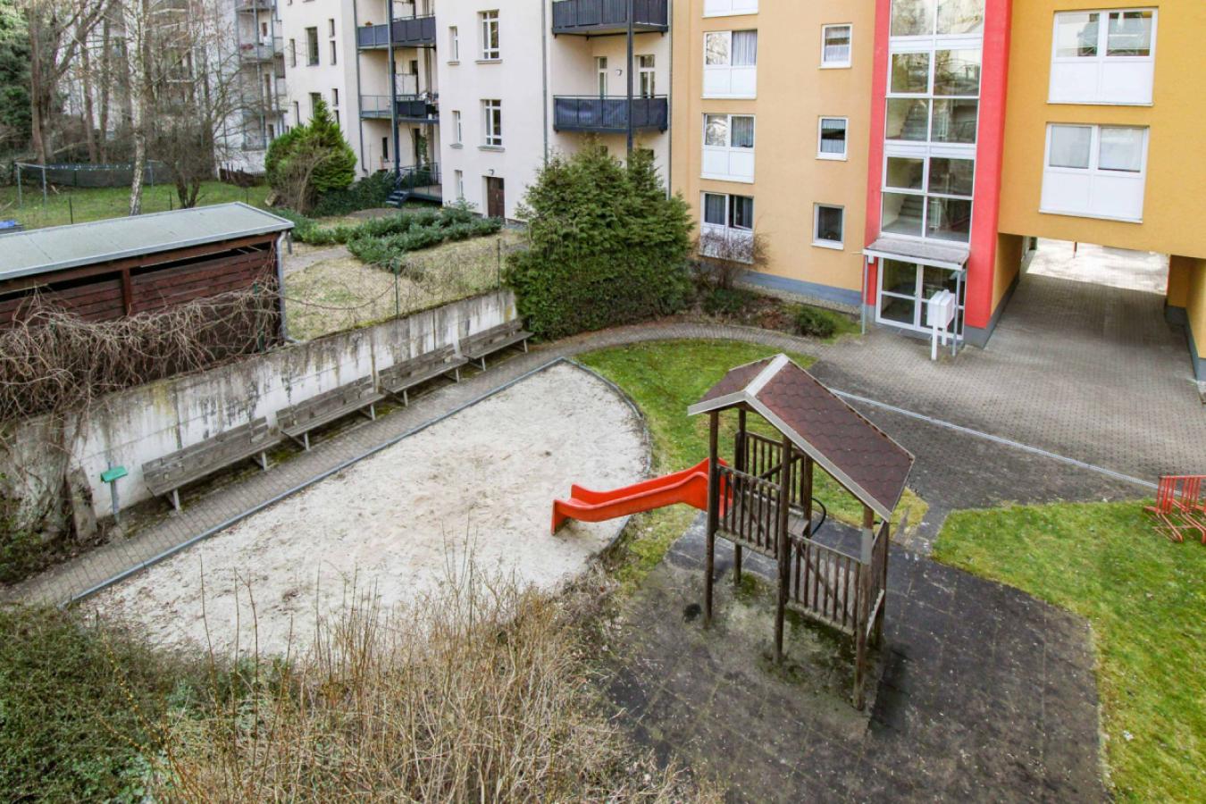 Blick vom Balkon