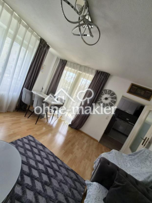 Blick Richtung Balkon & Küche