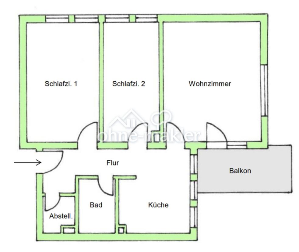 Grundriss Wohnung