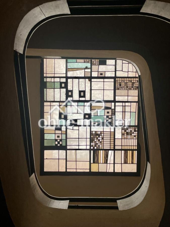 Oberlicht Treppenhaus Mosaik