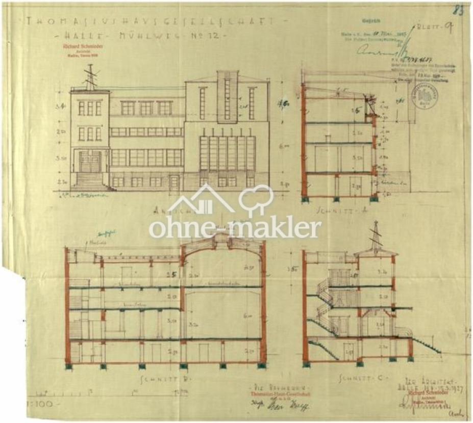 Plan aus Stadtarchiv