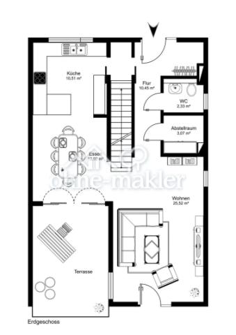 Grundriss Erdgeschoß