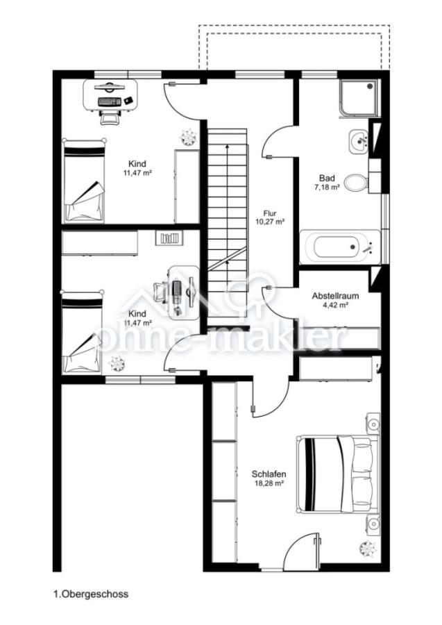 Grundriss Obergeschoß