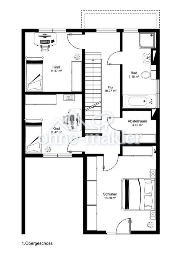 Grundriss Obergeschoß
