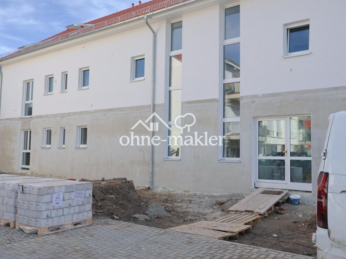 Eingangsbereich im Bau