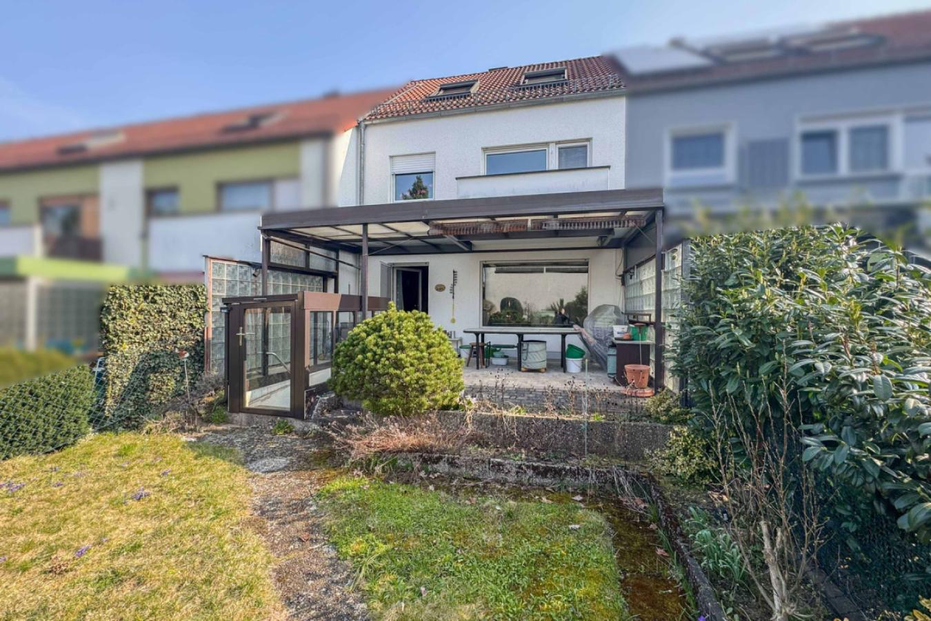 Sicht zu Terrasse