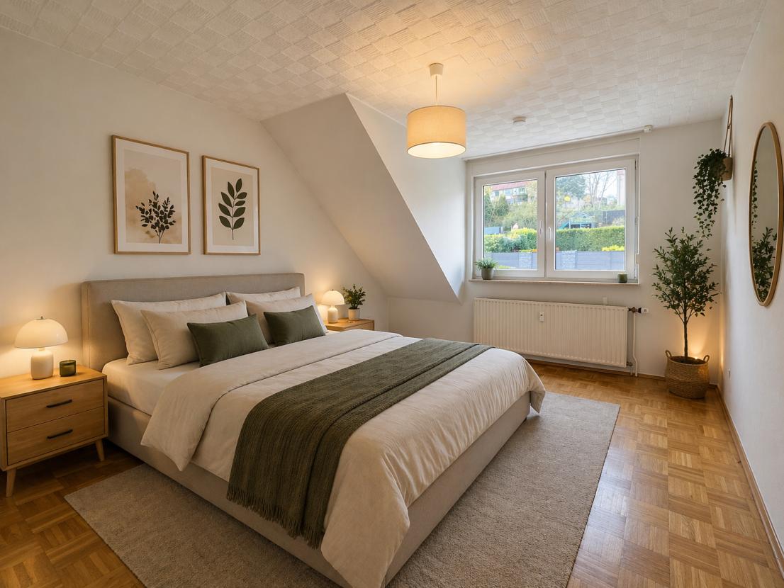 Schlafzimmer Virtual Staging