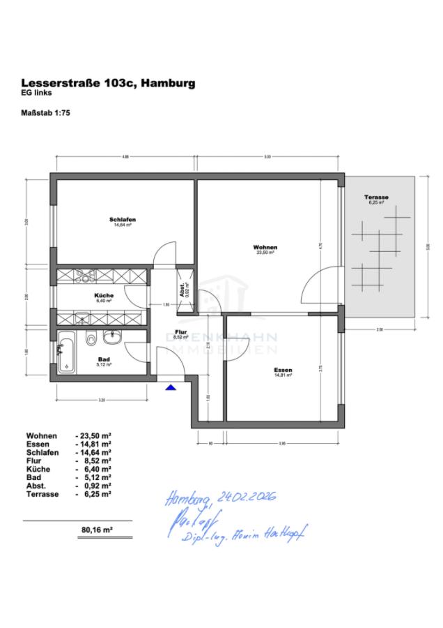 EG Wohnung - links