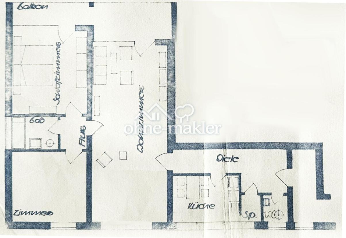 Grundriss der Wohnung