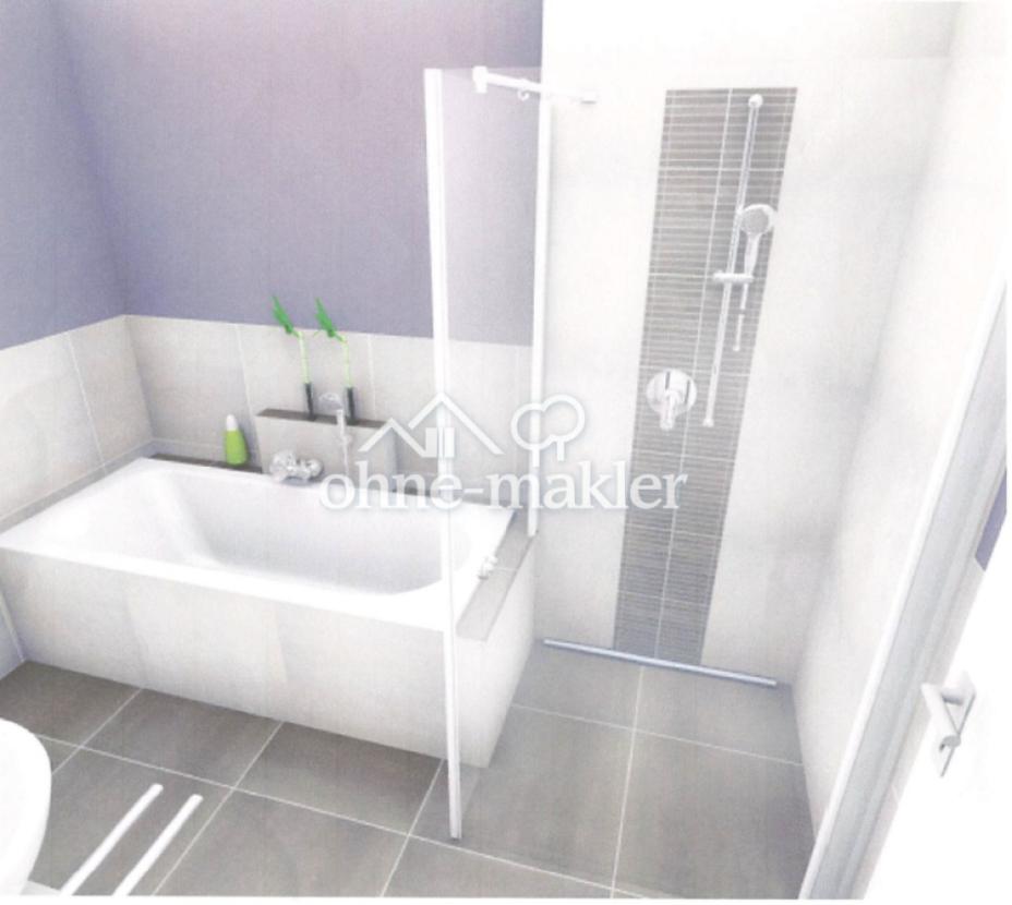 Dusche und Badewanne
