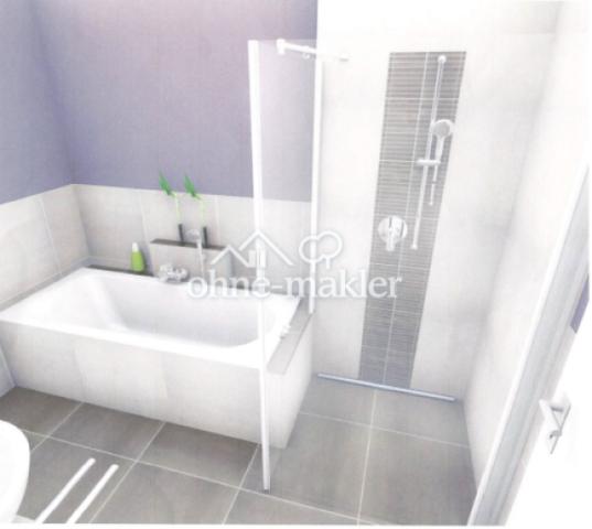 Dusche und Badewanne