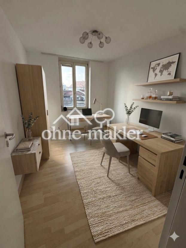 Arbeitszimmer visualisiert