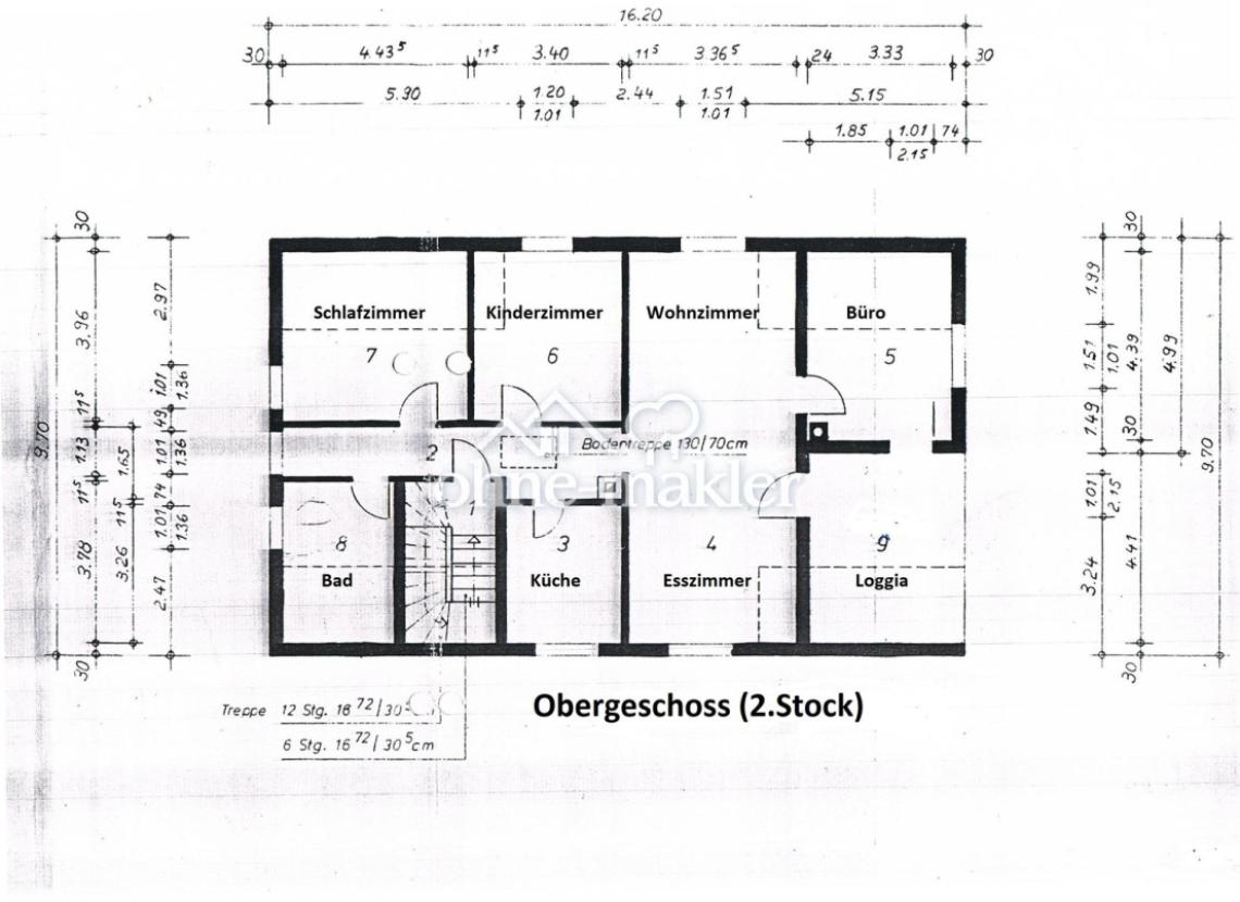 2.OG: 4 Zi Kü Bad Loggia