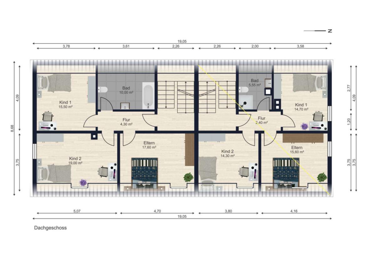 Grundrisse Dachgeschoss 
