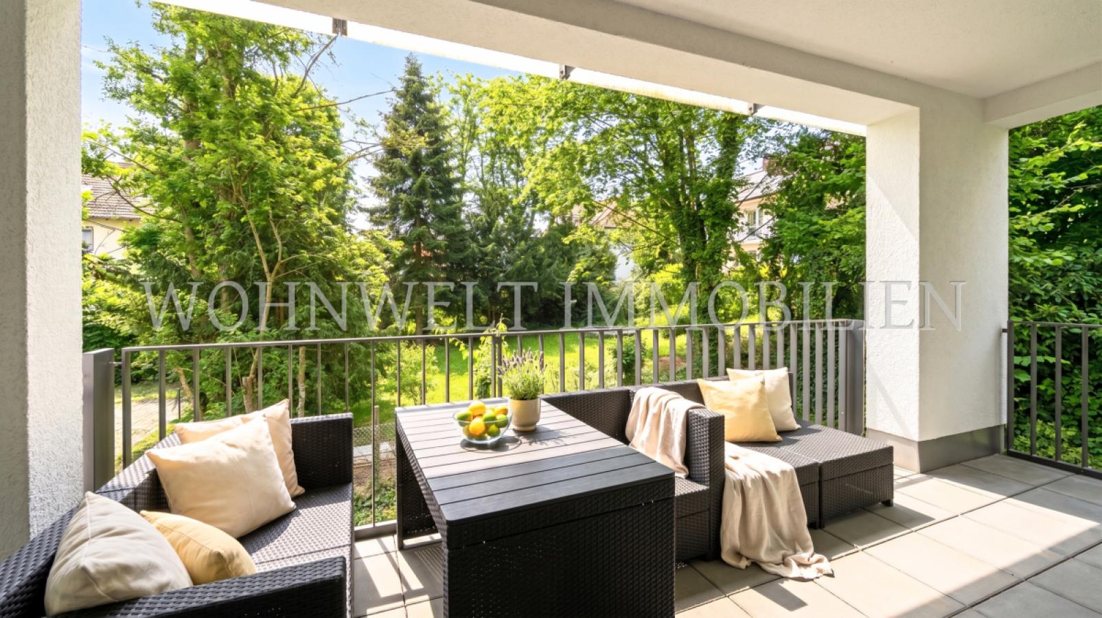 Blick über den Balkon