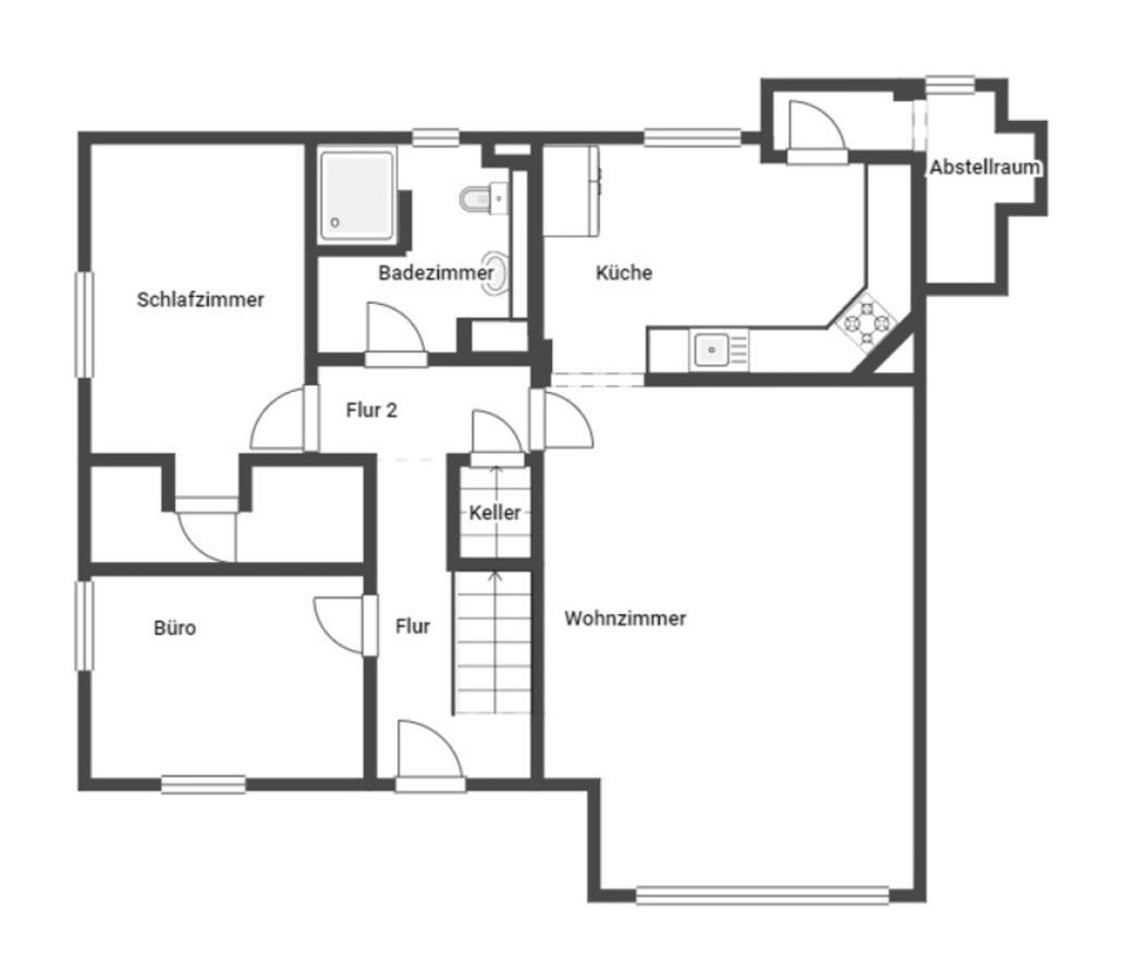 Grundriss Skizze EG Nr.20