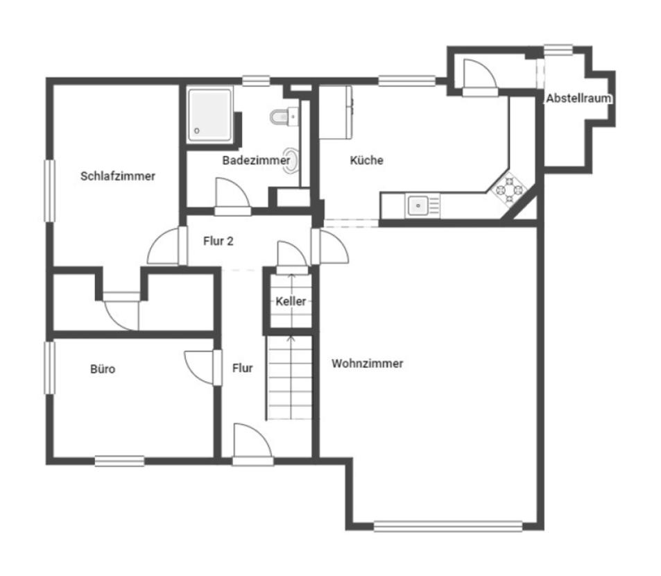 Grundriss Skizze EG Nr.20