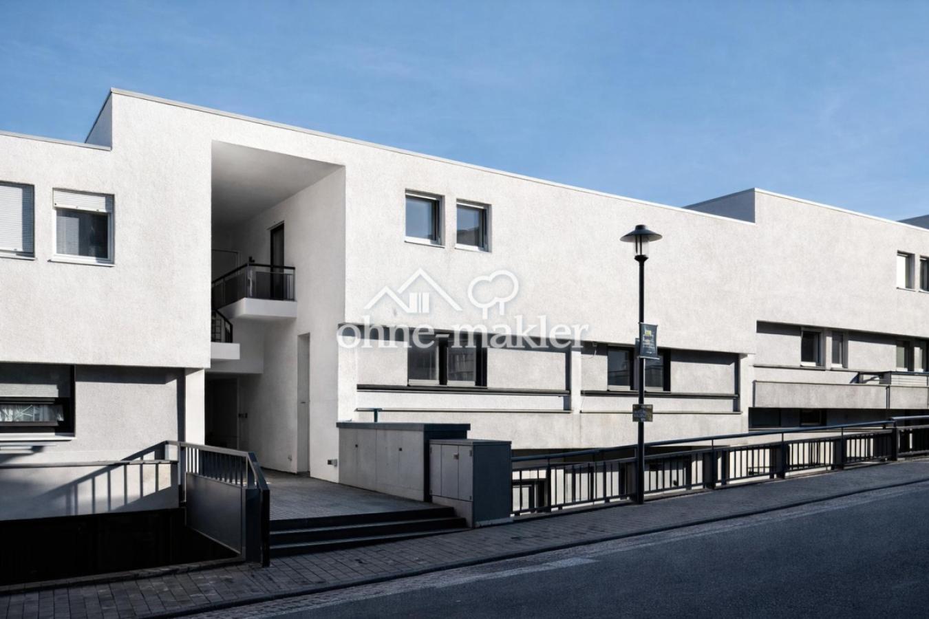 Frontansicht der Wohnanlage