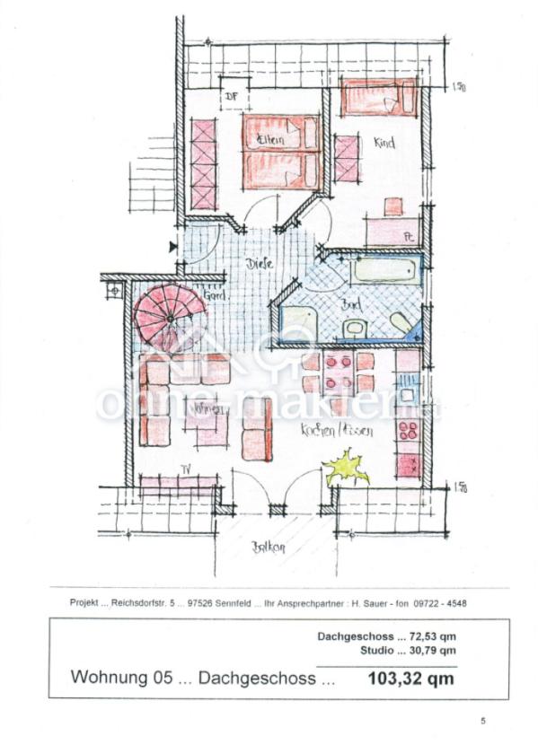 Grundriss Dachgeschoß